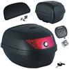 A-Pro Bauletto Moto 28 Litri Scooter Valigia Rigida Completo Piastra e Schinale Nero