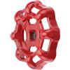 Luxshiny Maniglia Rossa per Valvola a Saracinesca in Ferro Design Fondo Piatto e Tenuta Affidabile per Apertura e Chiusura Acqua Giardino