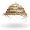 ZocoChic Paralume a sospensione marocchino, rattan naturale intrecciato, 45 x 25 cm, design artigianale