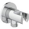 Ideal Standard - Multi Suite, Supporto erogante tondo a parete per doccetta, Cromato