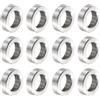QUARKZMAN 12pz Distanziatore in Acciaio Inossidabile 6.2mm Foro x 10mm OD x 2mm Lunghezza Boccola per Vite Finitura Semplice Distanziatore Metallo Rotondo per Viti Bulloni e Barre M6
