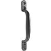 White Hinge Maniglia in ghisa nera da 150 mm per porta/capannone/cancello da giardino D
