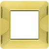 A2ZWORLD Placche Compatibile Con Vimar Plana, Placche Da 2 Moduli/Posti, Colore Oro Lucido