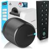 tedee GO2 Alu Serratura Smart WiFi con Impronta Digitale e Accesso Remoto | Sblocco Automatico | Serratura Elettronica Senza Cambio Cilindro | Compatibile con Matter, Alexa, Google Home, Apple HomeKit
