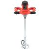 cunnyend Miscelatore Portatile per Cemento 1500W 220V, Miscelatore Elettrico per Cemento Regolabile in Velocità, 6 Velocità Variabili, per Cimento, Pittura, Intonaco, Alimentazione, Elica in Acciaio Inox
