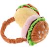 LRXIYODE Paraorecchie Pieghevole Scaldaorecchie Termici in Morbida Pelliccia a Forma Di Hamburger Divertente Per Bambini Protezione Antivento Attività Outdoor Invernali