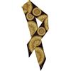 Seta Sole Nastro in 100% Seta Made in Italy, Beige, Mandala a Mano