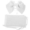 AKOOSY Cintura Larga Kimono Giapponese Con Fiocco Pre-annodato Bianco, Fascia Floreale Tradizionale Per Donna, Accessorio Versatile Per Cerimonie Del Tè, Festival e Cosplay