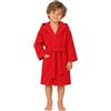 Dorian Home - Accappatoio Bambino Bambina in Microfibra Anallergico, Morbido, Leggero Salvaspazio Assorbente, Rapida Asciugatura con Cappuccio, Tasche, Cintura a Passanti e Gancio, Lavabile (no Stiro)