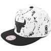 Mitchell & Ness Uomo Snapback Caps White And Black Marble Chicago Bulls