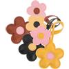WATIIFUFU 3pezzi Ciondoli a Forma di Fiore in Pu Leggero e Portatile per Zainetti e Chiavi, Decorazioni Distintive per Borse Donna in Pelle, Accessori Moda per Uscite Quotidiane
