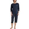 CALIDA Sweet Dreams Set di Pigiama, Peacoat Blue, 48-50 Donna