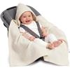 Medi Partners Coperta di Mussola neonato ovetto Sacco per Passeggino - 100% Cotone universale Blanket 85x85cm fodera protettiva Morbida e Accogliente Passeggini Marsupio (Beige)
