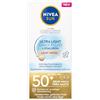 NIVEA SUN Cura del viso colorata con SPF 50+, crema solare ultraleggera con acido ialuronico e antiossidante, esperto UV viso Ultra Light Daily, protezione solare fluido tipo di pelle chiara (40 ml)