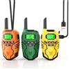 Inspireyes Walkie-Talkie Bambini Ricaricabili, 48 Ore di Orario di Lavoro, 3 Chilometri di Lungo Raggio, Regali di Compleanno per Ragazzi Ragazze, Giocattoli da Esterno per Bambini di 3-12 Anni