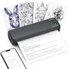 CyberPixel Stampante Portatile A4, Stampante Termica Portatile Compatibile con IOS/Android e Mac/Windows, Senza Inchiostro Compatibile con A4 e Diverse Dimensioni, per PC e Smartphone (Bianco)