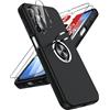 LeYi Cover per Samsung Galaxy A17/A26 5G 256GB, Custodia per Samsung A 17/A 26 con 2 Vetro Temperato e Pellicola Fotocamera, Rotante 360° Magnetico Antiurto protezione TPU+PC Case, Nero
