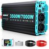 SUDOKEJI Inverter SUDOKEJI 3500W/7000W ad Onda Sinusoidale Pura, Convertitore 12V-230V con Telecomando LCD, Porte USB/Type-C e 2 Prese UE per Solare, Veicoli e Camper