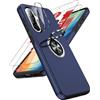 LeYi Cover per Samsung A56/A36 5G 256/128 GB con 2 Vetro Temperato+Pellicola Fotocamera,Rotante 360° Magnetico Silicone Militare Antiurto Custodia per Cellulare Samsung Galaxy A 56/A 36 5G,Blu