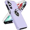 LeYi Cover per Samsung A16/A 16 5G/4G, Custodia in TPU [2 Pellicole in Vetro Temperato] Supporto Anello Magnetico Rotabile 360°, Antiscivolo Militare Case per Samsung Galaxy A16/A 16