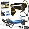 SWANSOFT PRU45-PLUS Forbici Potatura a Batteria Professionali 45mm,1150W Motore Senza Spazzole,25V 4ah x 2,Taglio Progressivo,Forbicie Potatura Elettriche da Cesoie Olivo Vigneto Duri