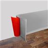 AnkekolyStar Battiscopa Adesivo Semiflessibile, 8/10cm di larghezza PVC Battiscopa per Muro, Angolare Autoadesivo per bagno, cucina e camera da letto (grigio, 10cm x 6 metri)