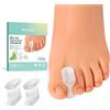 Welnove Separatori per dita in gel migliorati - Confezione da 12 distanziatori per dita in silicone infuso con estratto di aloe vera per raddrizzare dita sovrapposte, borsiti e calli (taglia XL)