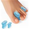 Welnove Separatori in gel aggiornati per le dita dei piedi - Confezione da 12 cuscinetti per bunion - Distanziatori per raddrizzare dita dei piedi sovrapposte, bunion, calli