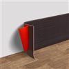 AnkekolyStar Battiscopa Adesivo Semiflessibile, 8/10cm di larghezza PVC Battiscopa per Muro, Angolare Autoadesivo per bagno, cucina e camera da letto (noce nera, 8cm x 3,5 metri)