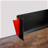 AnkekolyStar Battiscopa Adesivo Semiflessibile, 8/10cm di larghezza PVC Battiscopa per Muro, Angolare Autoadesivo per bagno, cucina e camera da letto (nero, 8cm x 10 metri)