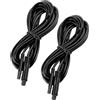 Zerodeko 2 Pezzi Prolunga Accendisigari Auto 12v per Telecamera Retromarcia Auto, Cavo Compatto in Plastico e Rame, Nero