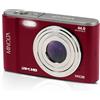 Minolta Fotocamera digitale Ultra HD MND20 da 44 MP / 2,7 K (rosso)