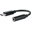 VoltShine Cavo adattatore - USB-C a jack 3.5, nero, permette di collegare auricolari, materiale resistente, design compatto, ideale per dispositivi mobili.