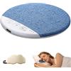 Snrtevu Altoparlante Cuscino Bluetooth, Mini Pillow Speaker Bluetooth con Rumori Bianchi & Timer, Portatile Disco Sonoro da Cuscino, Privato Cuffie per Dormire per Chi Dorme di Lato (Blu)