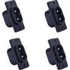Wenxiaw Spina a 2 poli IEC320 C8, presa dritta 250 V AC 2,5 A IEC ingresso modulo di potenza connettore, presa di corrente, adattatore a vite per apparecchi elettrici