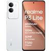 realme P3 Lite Smartphone 8+256 GB, Fotocamera AI da 50 MP, Processore Octa-Core, Display Eye Comfort a 120Hz, Batteria da 6000mAh, 15W Ricarica rapida, Cloud White (Senza adattatore)