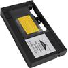 LUCKDANO Adattatore per videocamere a cassetta VHS-C | Riproduzione e registrazione per lettori video standard | Controllo con un tasto | Ampia compatibilità con nastri S-VHS-C |