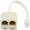 PRENDELUZ Prolunga cavo telefonico (RJ-45 doppio femmina 15 cm)