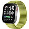 GIOPUEY Cinturini Compatibile con Amazfit Bip Max, Nylon Traspirante Sport Loop Cinturino in Morbido Nylon Intrecciato Strap Band - Green