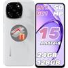 Blackview Color 6 Smartphone Android 15, 24(8+16) GB+128GB/2TB, Octa-Core, 6.67 90 Hz, 50MP+13MP, Telefono 2025, 5000 mAh 18W, Cellulare Doppia SIM/OTG/Face ID/Fingerprint/Jack per Cuffie da 3,5 mm