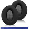 Adhiper Cuscinetti Auricolari Compatibili Con Sennheiser HD 450BT, 4.50BT, 4.50BTNC, 4.40BT, 350BT, 4.30G - Ice Silk Fabric e Memory Foam (Nero)