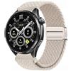 GIOPUEY Cinturini Magnetica Compatibile con Honor Watch 6, Cinturino in Morbido Nylon Intrecciato [Unisex] [Traspirante] - Beige