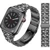 JJii Sung Bling Bracciale in Diamanti compatibile con Apple Watch Cinturino 38mm 40mm 41mm 42mm 44mm 45mm 46mm 49mm, Bracciale in Acciaio Inossidabile Diamanti Donne per iWatch Ultra SE 11 10 9 8 7 6 5 4