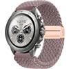 GIOPUEY 22mm Cinturini Magnetica Compatibile con Mibro Watch GS Explorer/Explorer S, Cinturino in Morbido Nylon Intrecciato [Unisex] [Traspirante] - Purple
