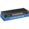 YuanLey Switch Ethernet Non Gestito a 26 Porte 2.5G, 24 Porte 2.5Gb Base-T, 2 x 10G SFP+, Compatibile con 100/1000/2500Mbps, Cassa in Metallo, Montaggio su Desktop/Rack YuanLey 2.5Gbe per AP Wireless, PC