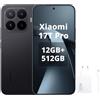 XIAOMI 17T Pro,Smartphone 12+512GB,Teleobiettivo 5X fino a 120X Zoom,Display Eye-Care 6,83 144Hz 1.5K 3500nits, Batteria 7000mAh, Dimensity 9500, Nero,Include Caricatore 120W