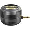 Jeenuuder Mini Altoparlante Portatile Universale 3,5 mm Sound Box Amplificatore Altoparlante Del Telefono Cellulare Altoparlanti Cablati Esterni Trasparente Nero