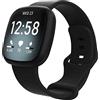 Shieranlee Versa 3 Cinturino,Morbida Sportivo Cinturino in Silicone per Donna Uomo Compatibile con Fitbit Versa 3 / Fitbit Sense - Non per Versa/Versa 2
