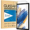 Vkooer [2 Pezzi] Pellicola Protettiva per Galaxy Tab A8 10.5'' SM-X200/X205 Pellicola Vetro Temperato Anti-Graffi-Impronte Durezza 9H Trasparenza Screenprotector per Samsung Tab Tab A8 2021 Tablet