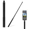 JYYWTSI Selfie Stick 120 cm in lega di alluminio Invisible Estensibile Stable Selfie Stick Invisibile per Insta X3 X4 X2 Hero Action Cam Microfoni